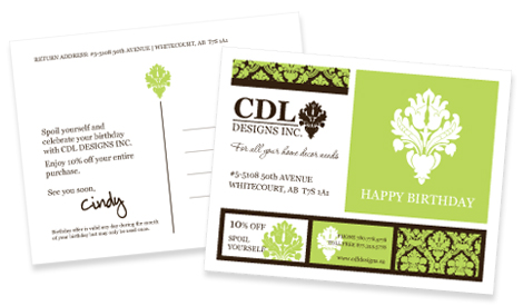 CDL Designs Postcard
