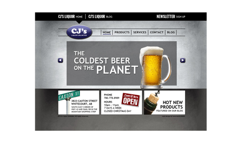CJ's Liquor Store Website
