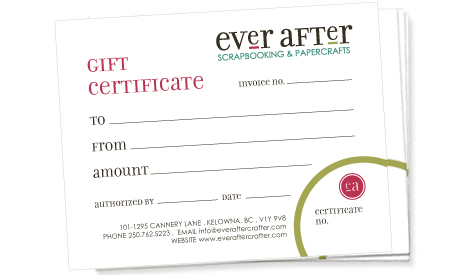 Ever After Gift Certificate