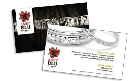 Molly Blu Promotional Postcard