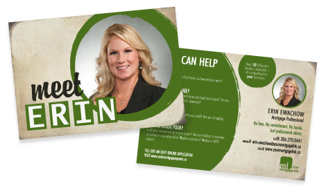 Erin Ewachow - Mortgage Link Promotional Postcard