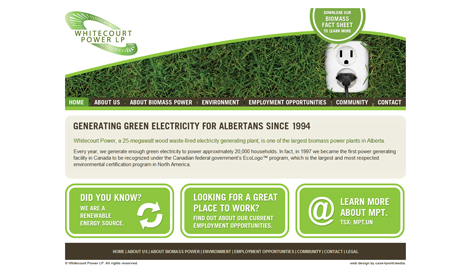 Whitecourt Power Website