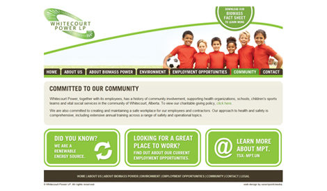 Whitecourt Power Website